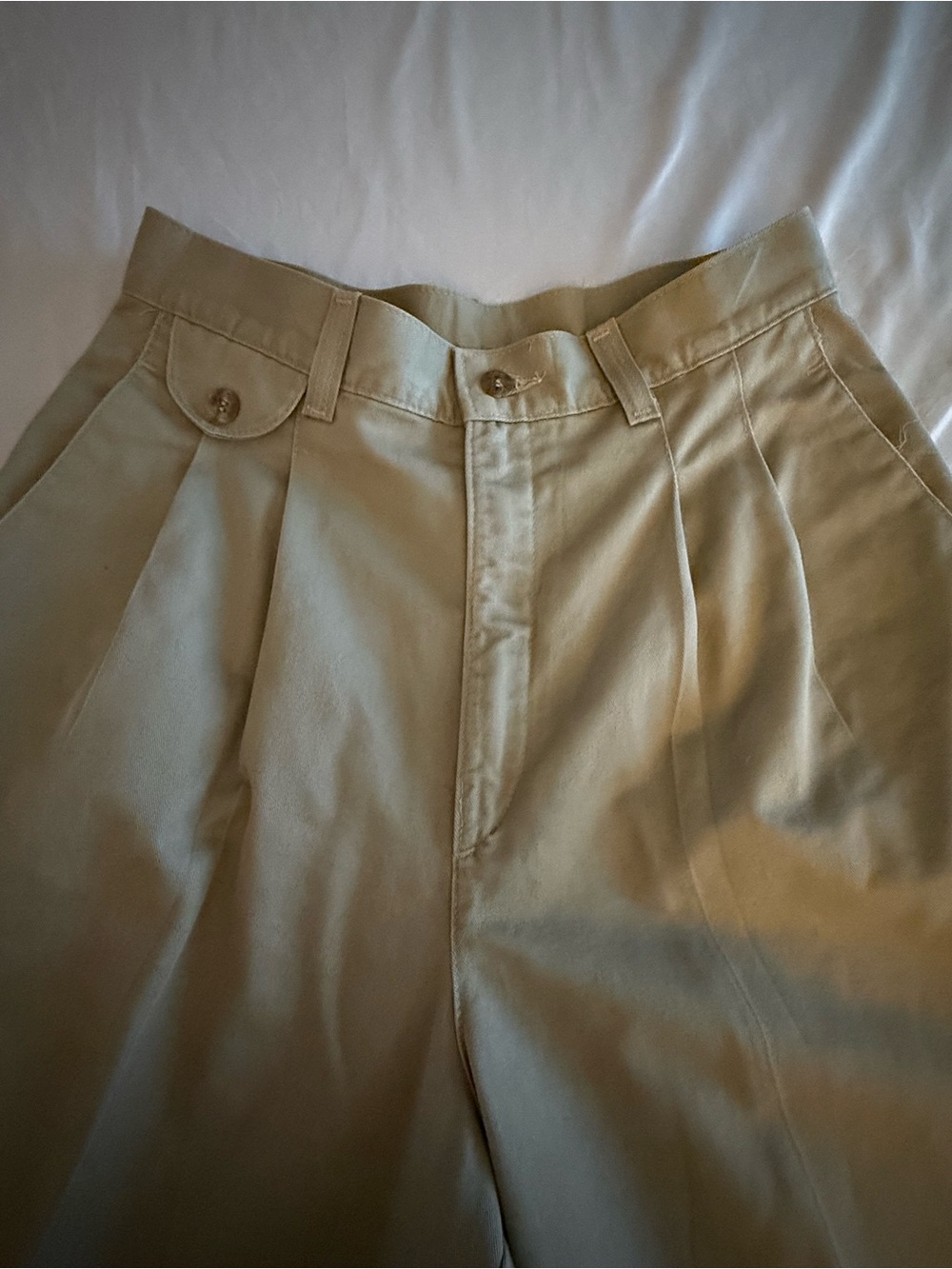 Lee Women's Tan Pleated Trousers